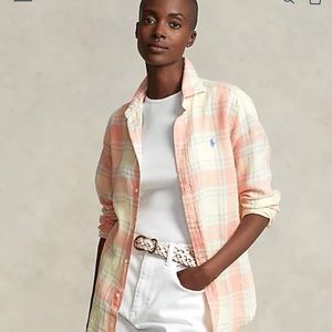 Ralph Lauren Linen Button Down Shirt